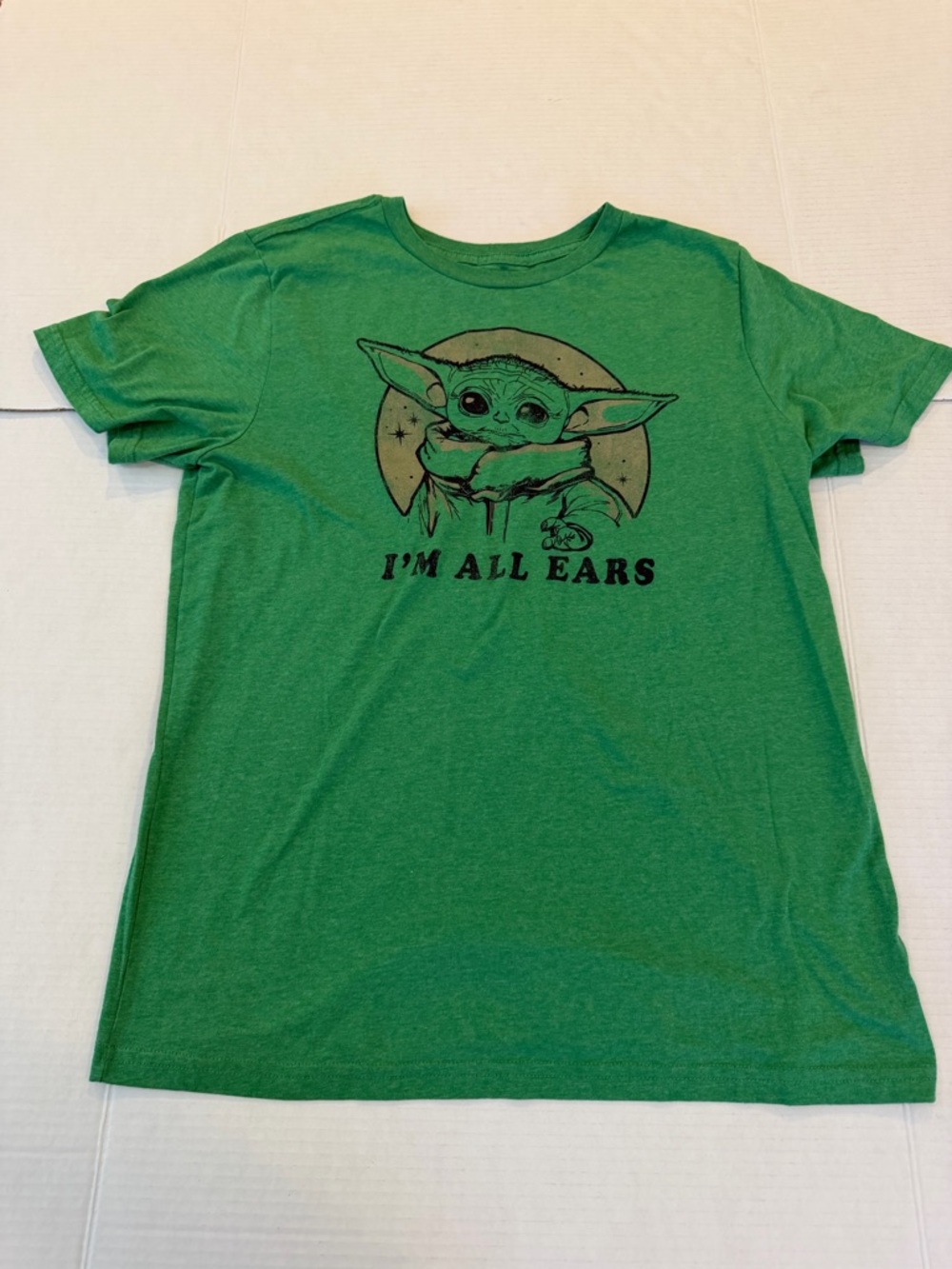 Star Wars Green Baby Yoda 'I'm All Ears' Graphic Tee
